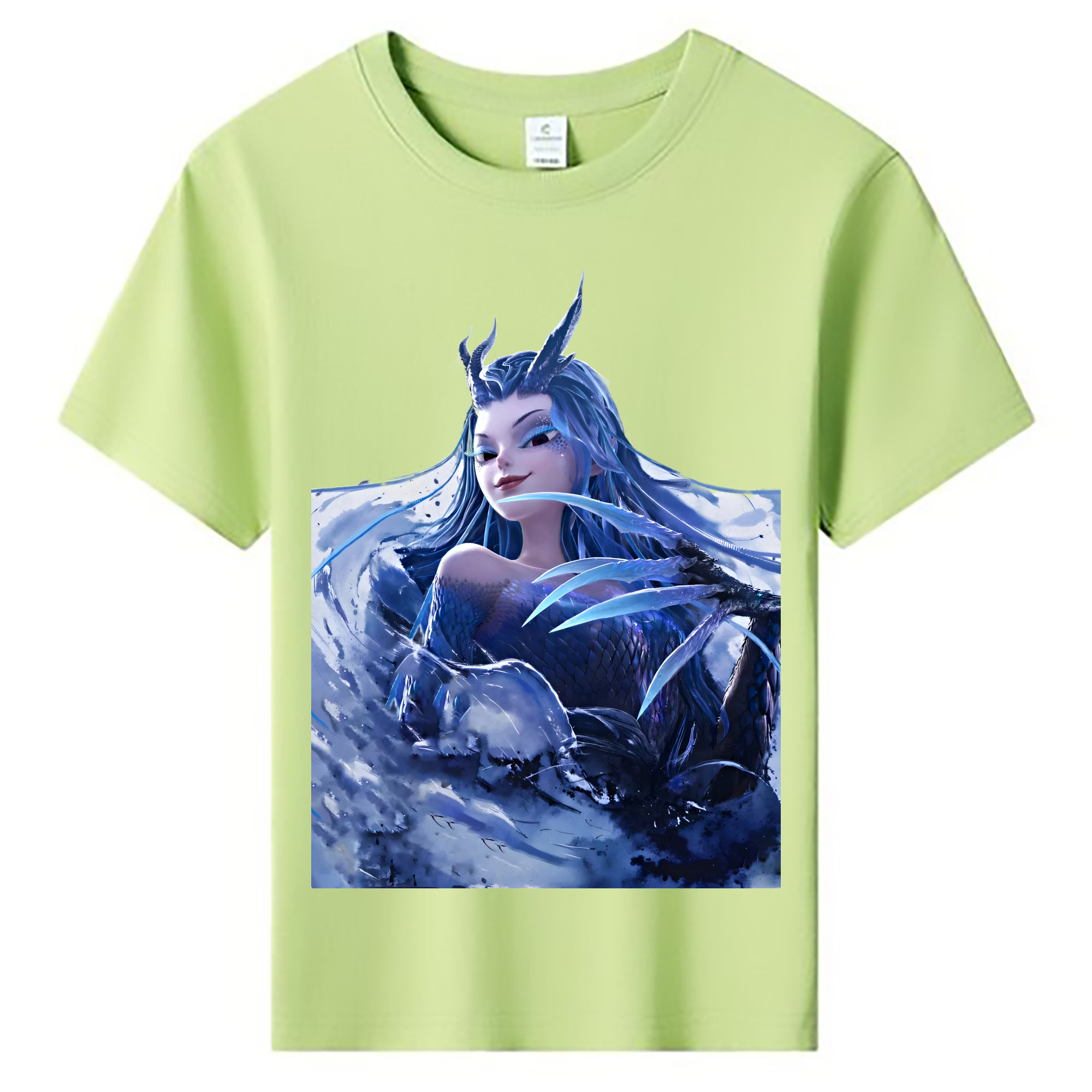 （画像用） Ne Zha 2 ナタ 魔童の大暴れ 綿100％キッズTシャツ（フロントプリント）